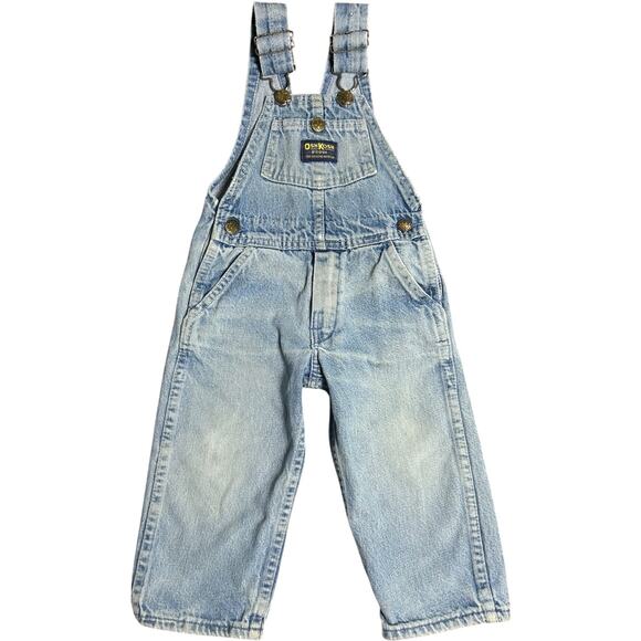 Oshkosh B’Gosh Vintage 90’s Light Denim Overalls - Picture 1 of 10